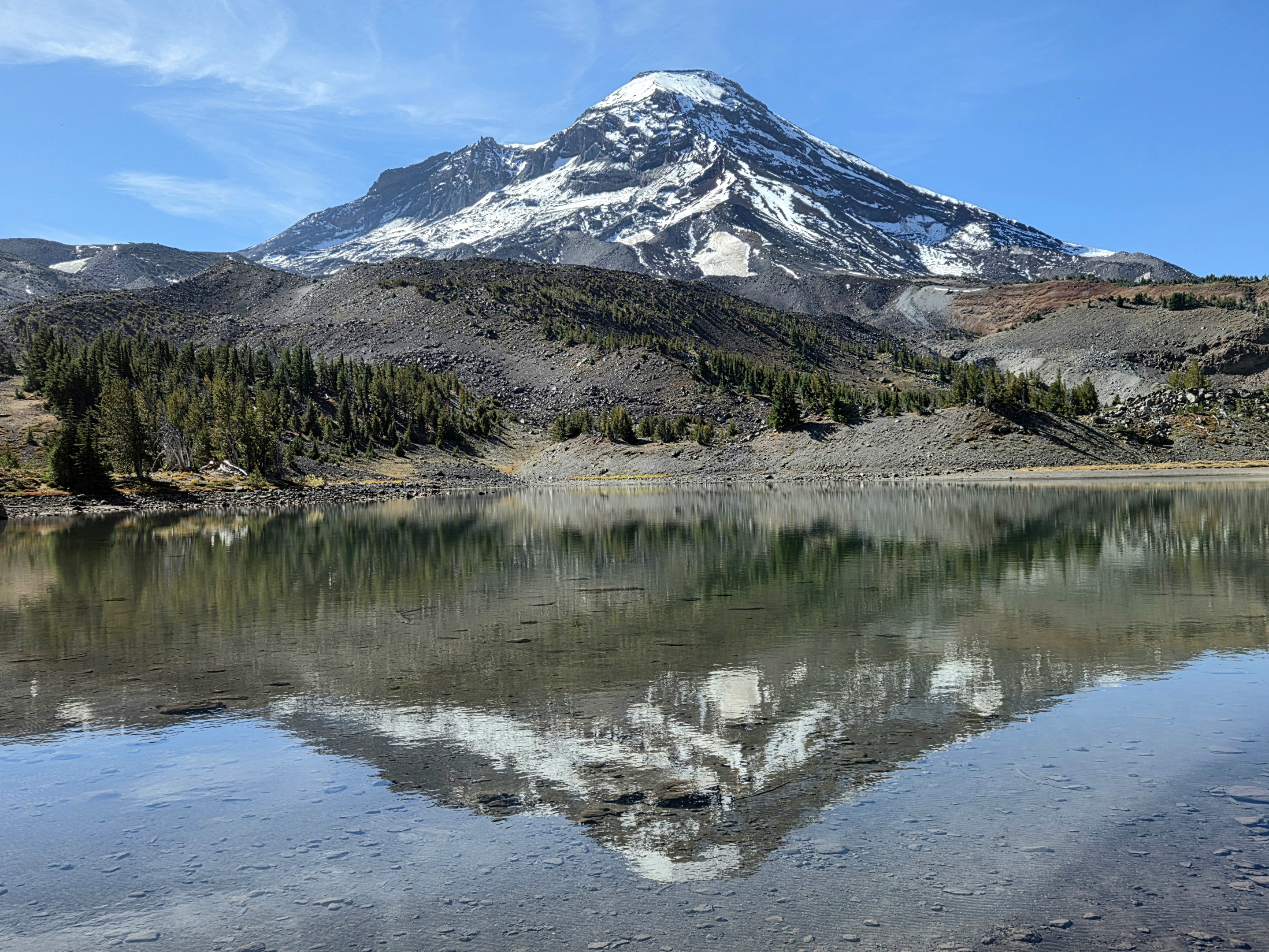 We had Camp Lake and its view of South Sister completely to ourselves.